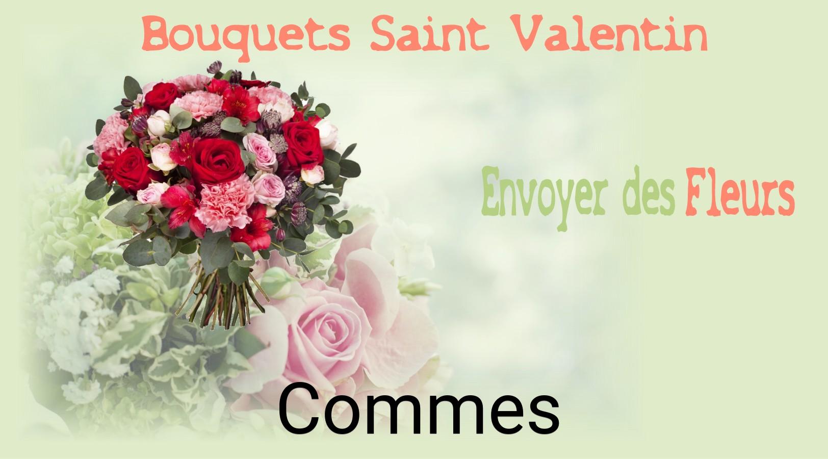 Roses de Saint-Valentin livrées à Commes